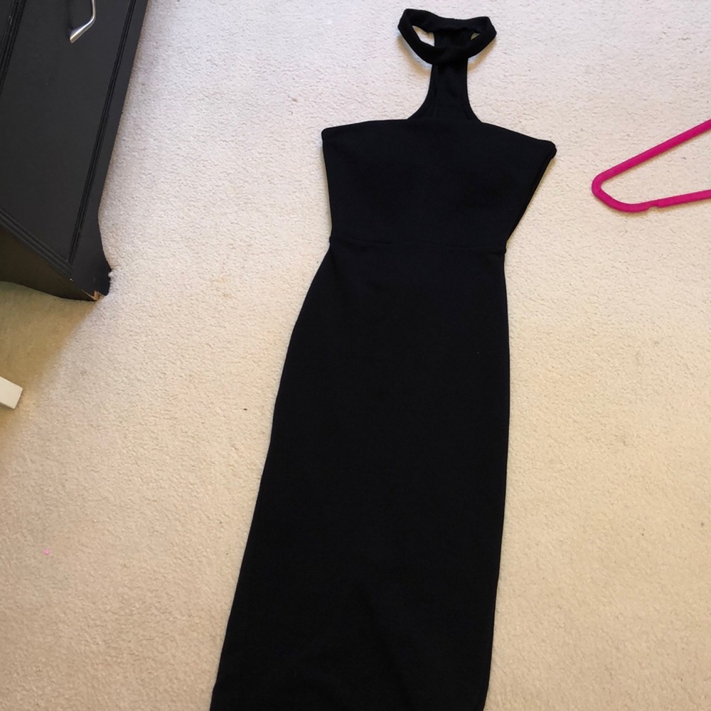 All Black Dress with Choker